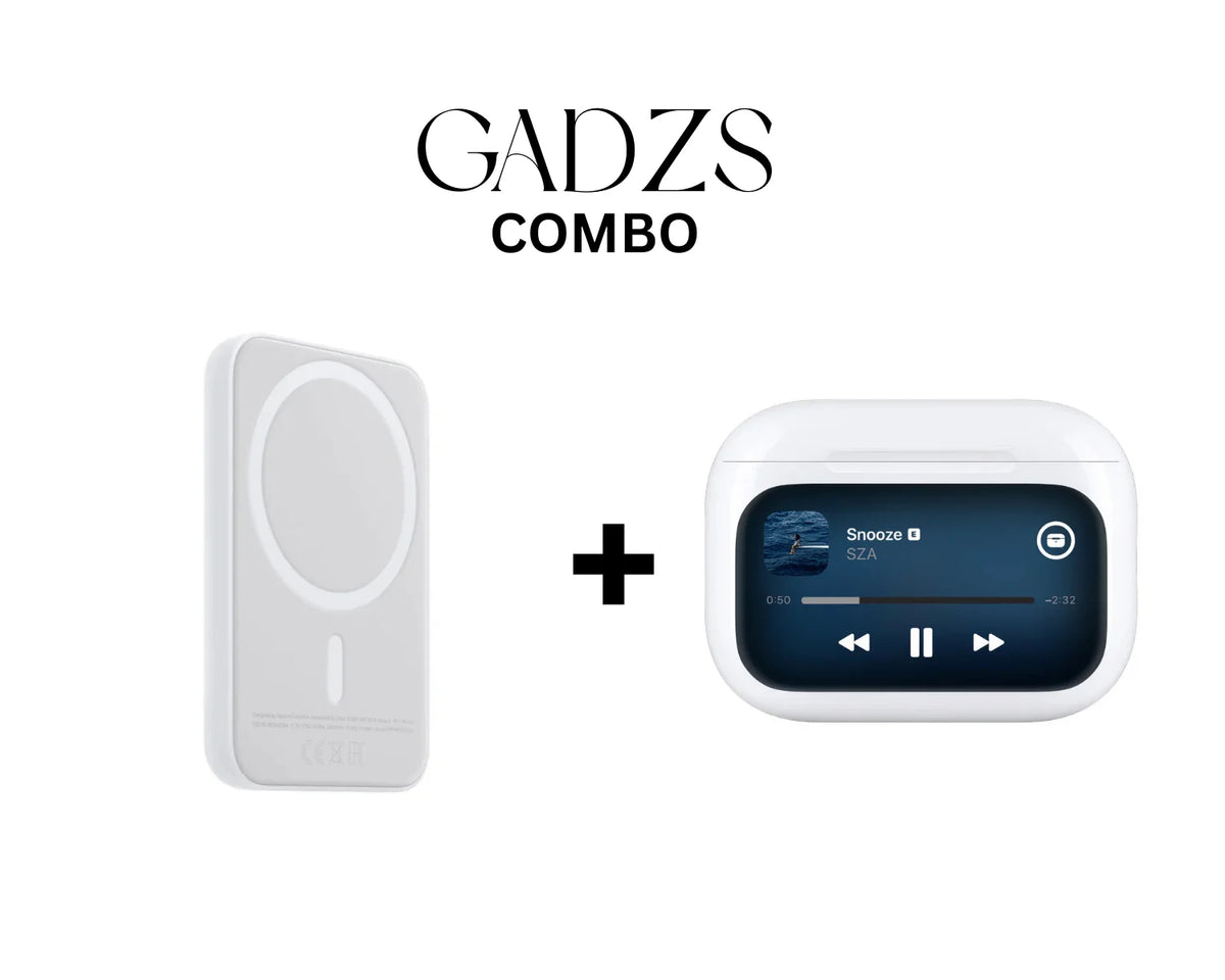 LCD Display Airpods + Mag Safe Power Bank 5000 MAH